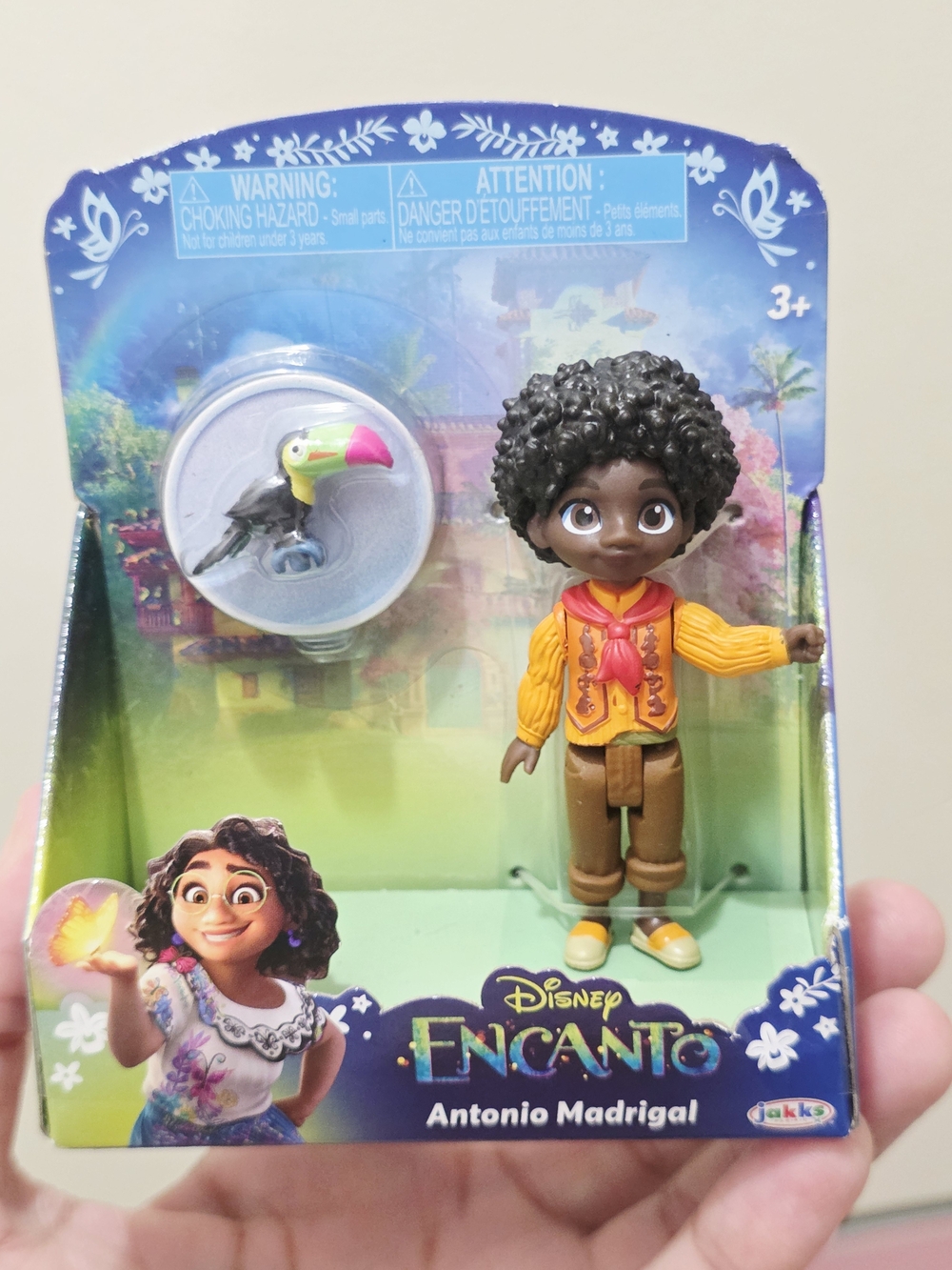 Brand New Small Disney's Encanto Antonio Madrigal Toy with parrot